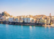 Corfu Old Town viewed by the sea
